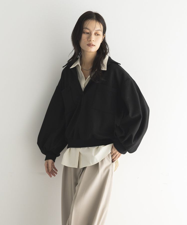 GARAGE OF GOOD CLOTHING「【日本製】ウール混スキッパーリブプルオーバー」|Tシャツ・カットソー|