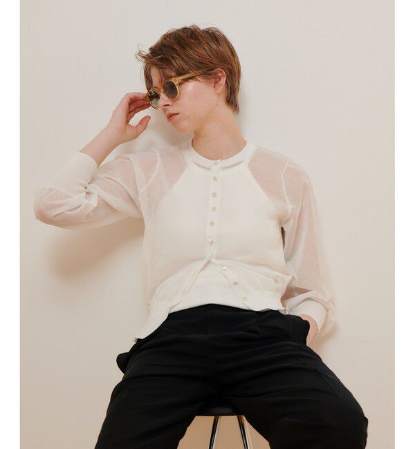 allureville「シアーラミーカーディガン」|カーディガン|