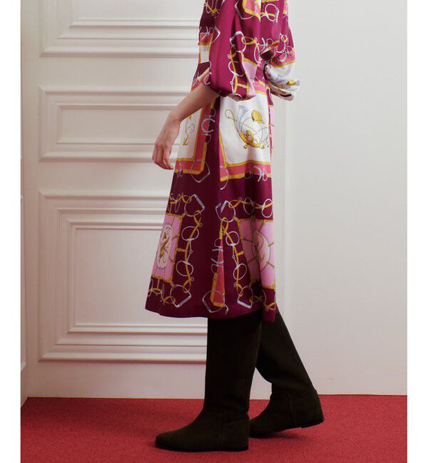 LOULOU WILLOUGHBY「【LOULOU WILLOUGHBY】RATTIジョッキープリントスカート」|フレア|