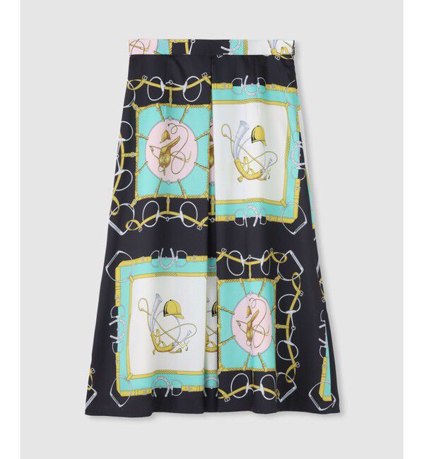 LOULOU WILLOUGHBY「【LOULOU WILLOUGHBY】RATTIジョッキープリントスカート」|フレア|