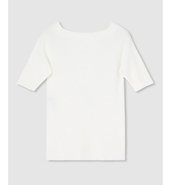 allureville「◇ 2WAY ネック5分袖プルオーバー」|ニット・セーター|