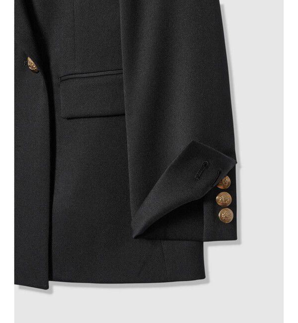 LOULOU WILLOUGHBY「【LOULOU WILLOUGHBY】ウール混チノダブルジャケット」|テーラードジャケット|