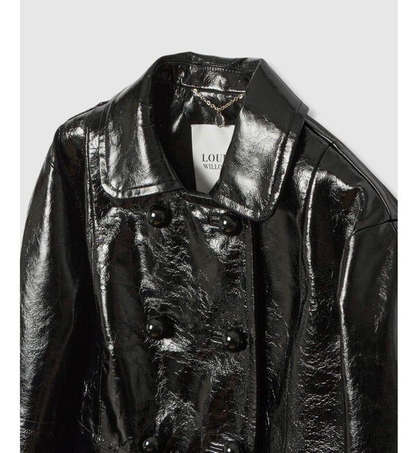 LOULOU WILLOUGHBY「【LOULOU WILLOUGHBY】クラッシュエナメルレザーブルゾン」|ブルゾン・スタジャン|