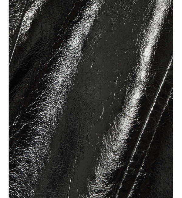 LOULOU WILLOUGHBY「【LOULOU WILLOUGHBY】クラッシュエナメルレザーブルゾン」|ブルゾン・スタジャン|