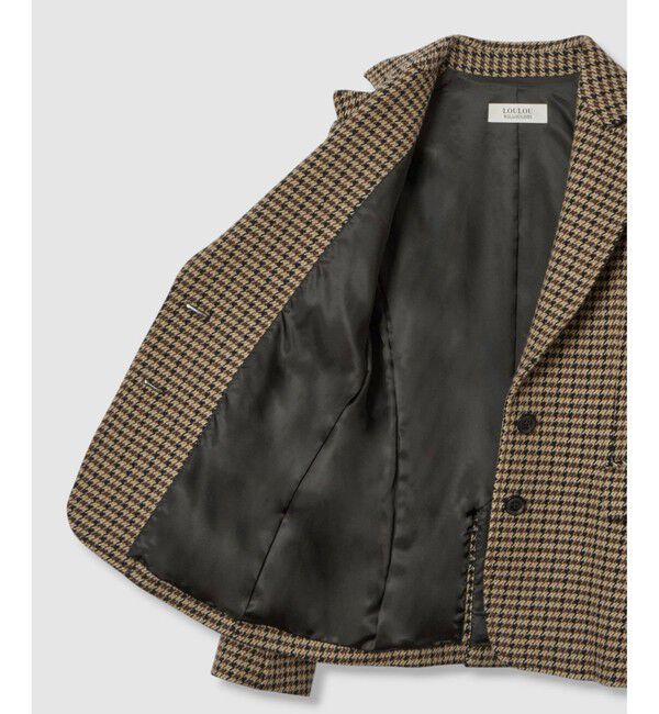 LOULOU WILLOUGHBY「【LOULOU WILLOUGHBY】ガンクラブチェックシングルジャケット」|テーラードジャケット|