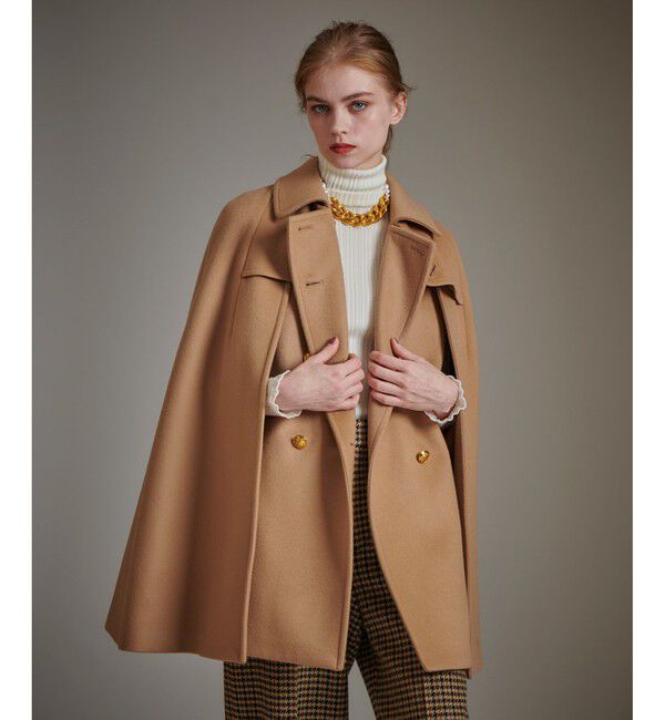 LOULOU WILLOUGHBY「【LOULOU WILLOUGHBY】シャルムビーバーケープコート」|その他|キャメル
