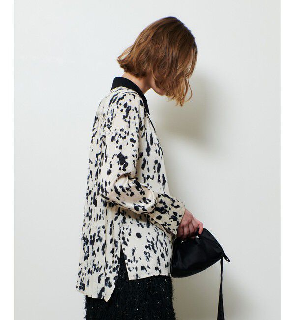 allureville「OFFICINAバックプリーツブラウス」|シャツ・ブラウス|