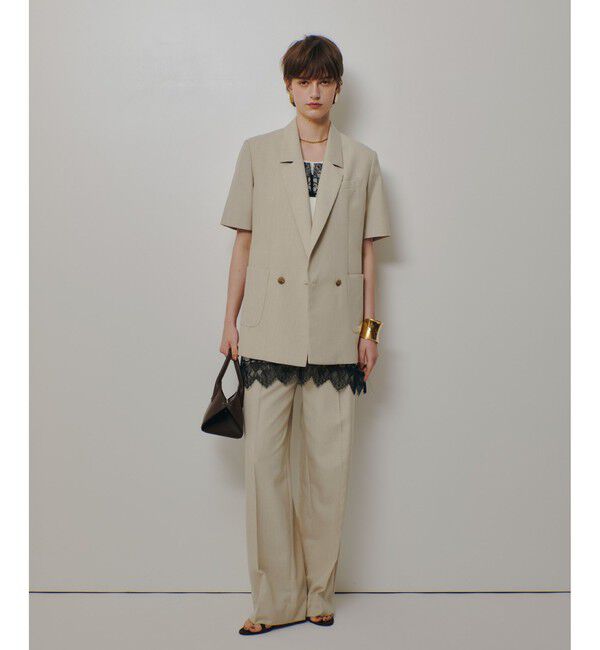 allureville「ウェストタックデザインパンツ」|チノ|