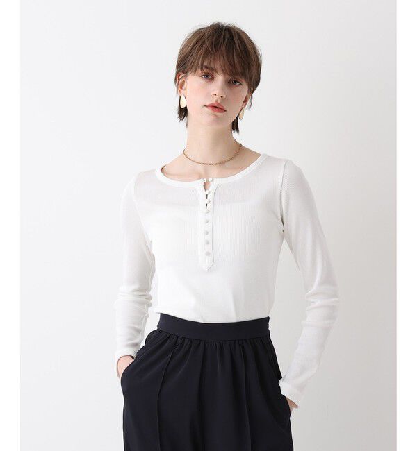 allureville「テレコヘンリーネックプルオーバー」|Tシャツ・カットソー|