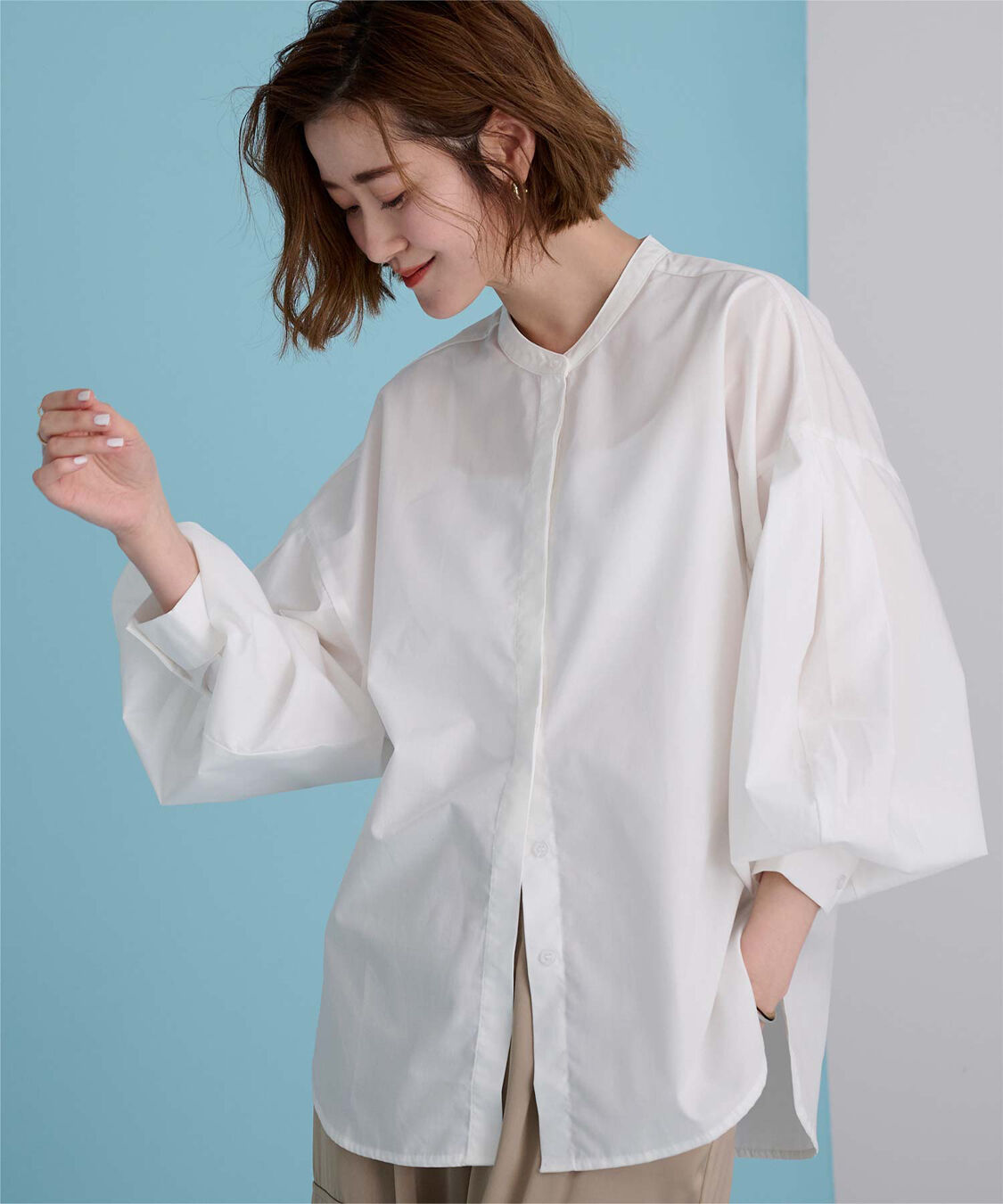 ur's「ボリューム袖ブラウス」|シャツ・ブラウス|