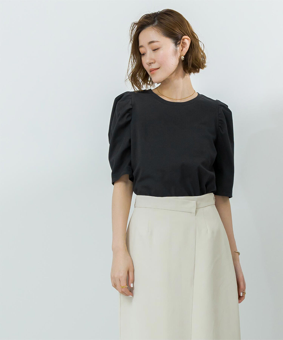 ur's「汗染み防止パフスリーブTシャツ」|Tシャツ・カットソー|