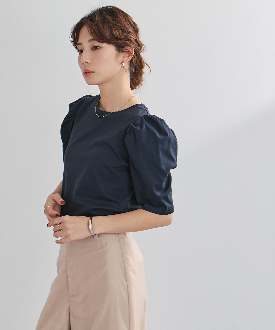 ur's「汗染み防止パフスリーブTシャツ」|Tシャツ・カットソー|