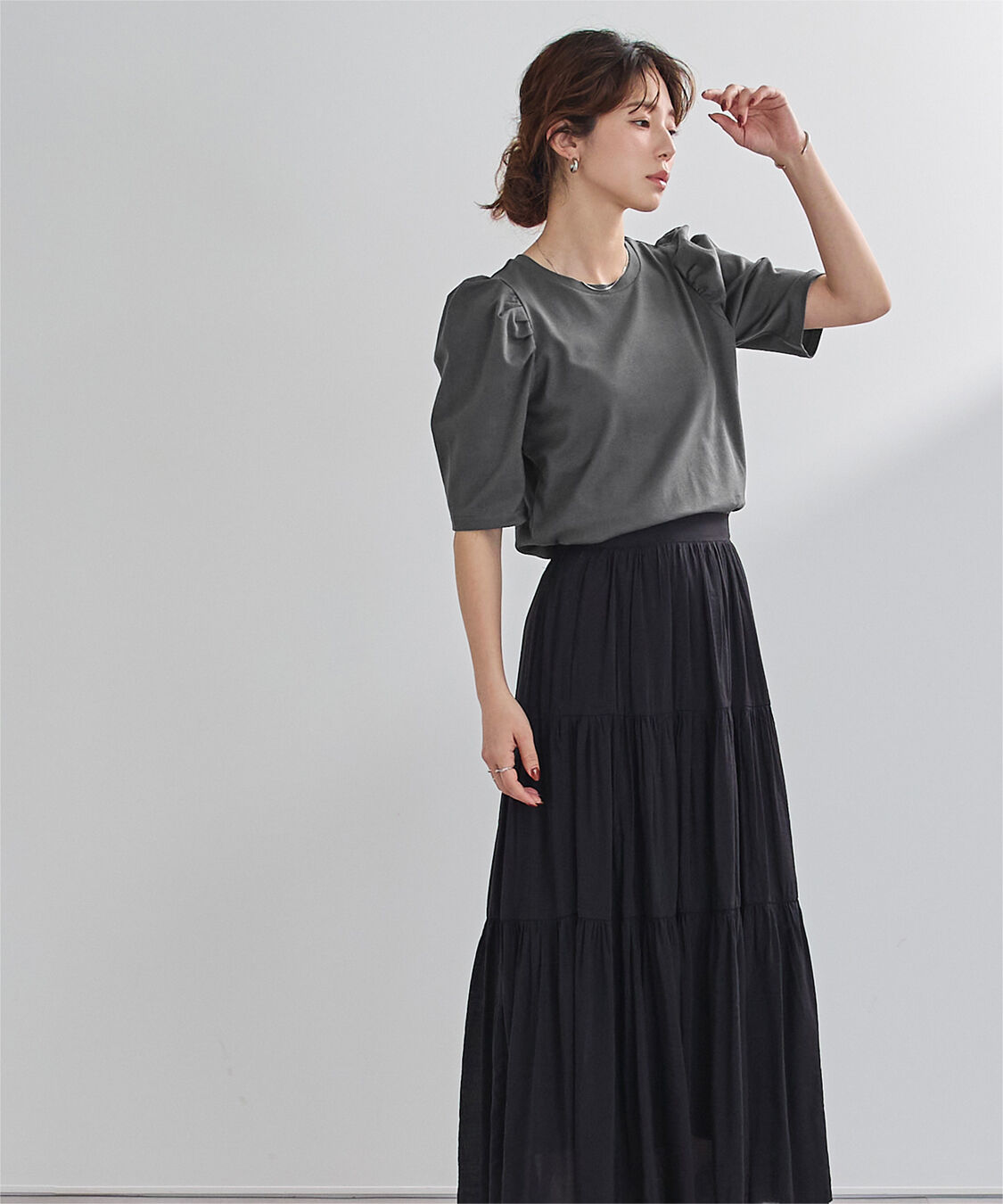 ur's「汗染み防止パフスリーブTシャツ」|Tシャツ・カットソー|