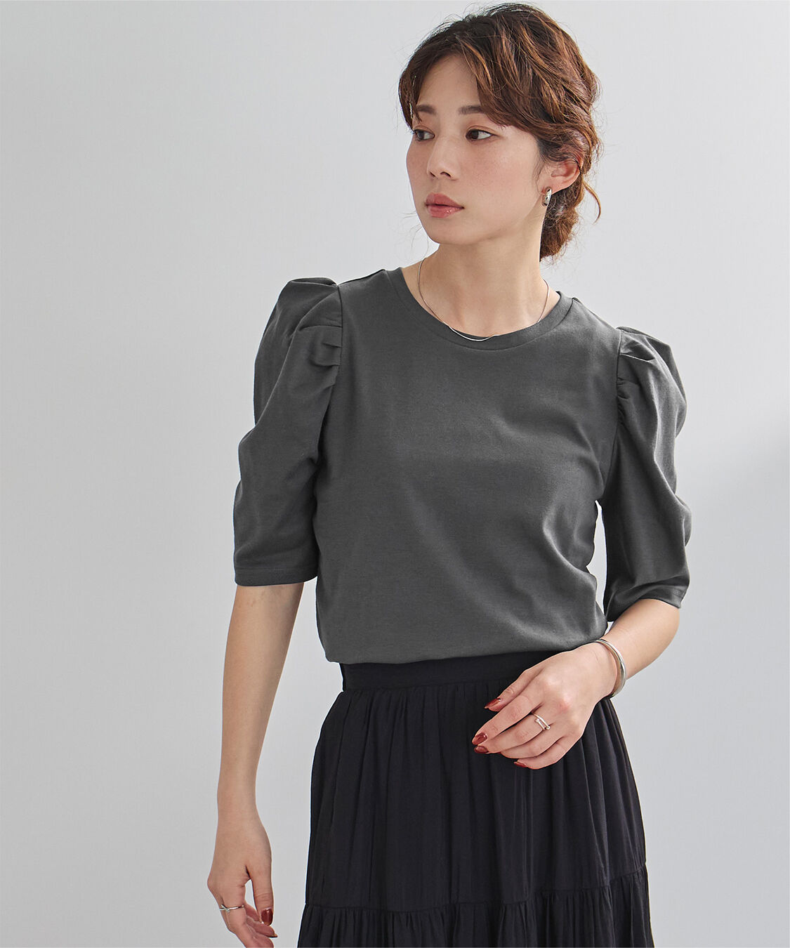 ur's「汗染み防止パフスリーブTシャツ」|Tシャツ・カットソー|