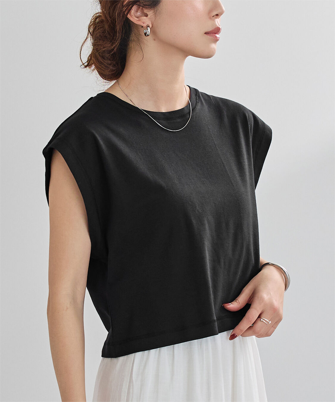 ur's「汗染み防止ワイドスリーブTシャツ」|Tシャツ・カットソー|