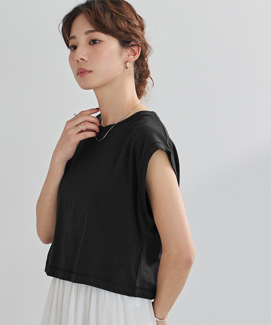 ur's「汗染み防止ワイドスリーブTシャツ」|Tシャツ・カットソー|