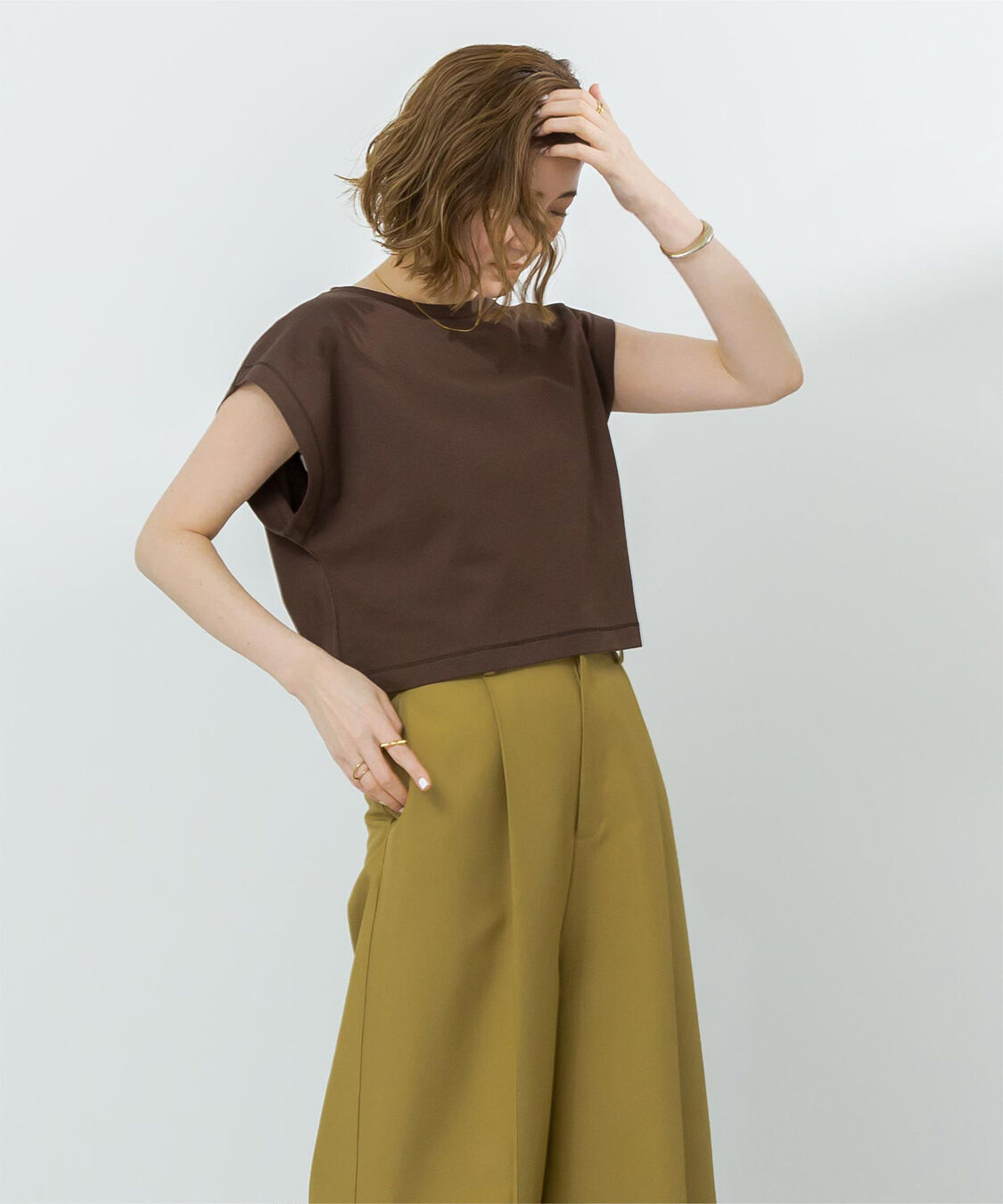 ur's「汗染み防止ワイドスリーブTシャツ」|Tシャツ・カットソー|