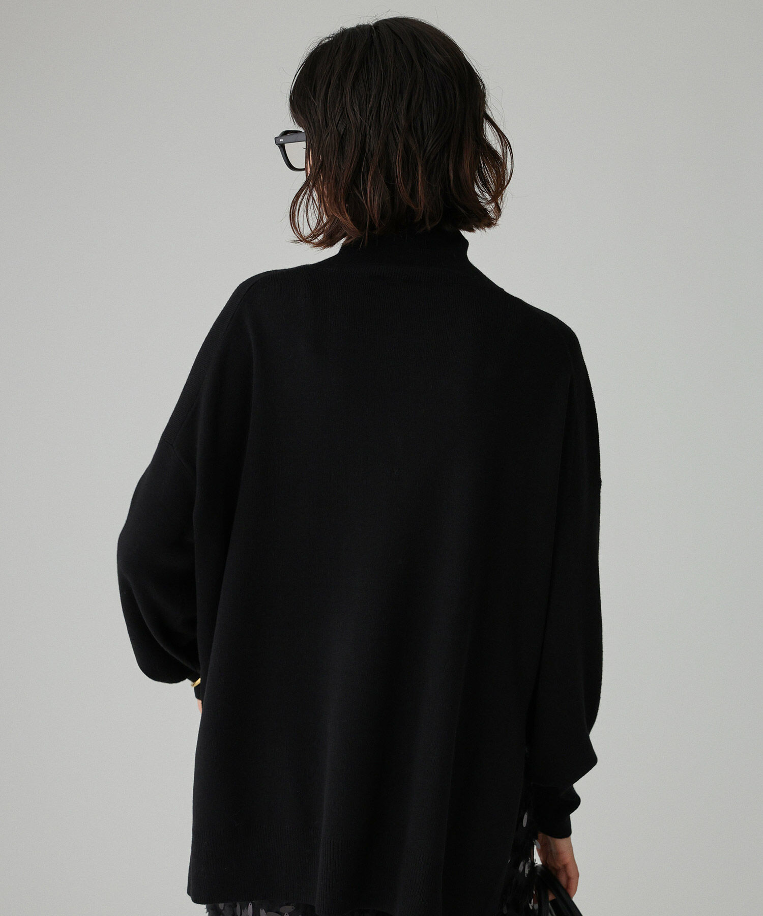 BABYLONE「ﾊｲﾈｯｸﾎﾟﾝﾁｮKN」|ニット・セーター|