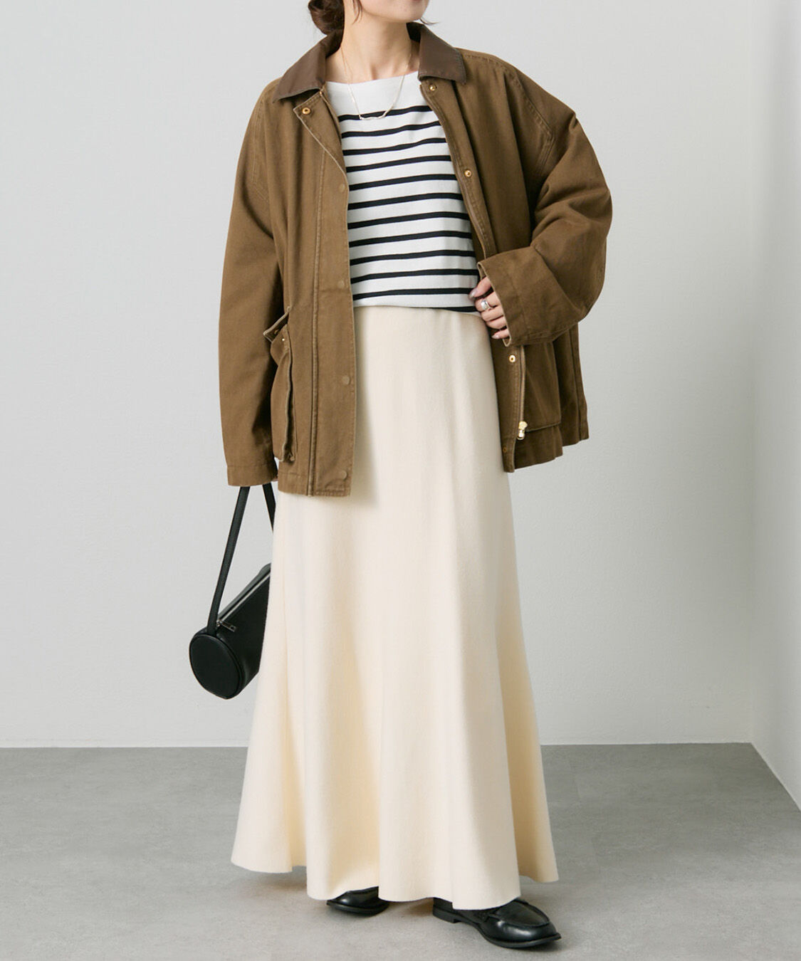  「【新色追加/リバイバル】ミラノリブニットスカート」|スカート|