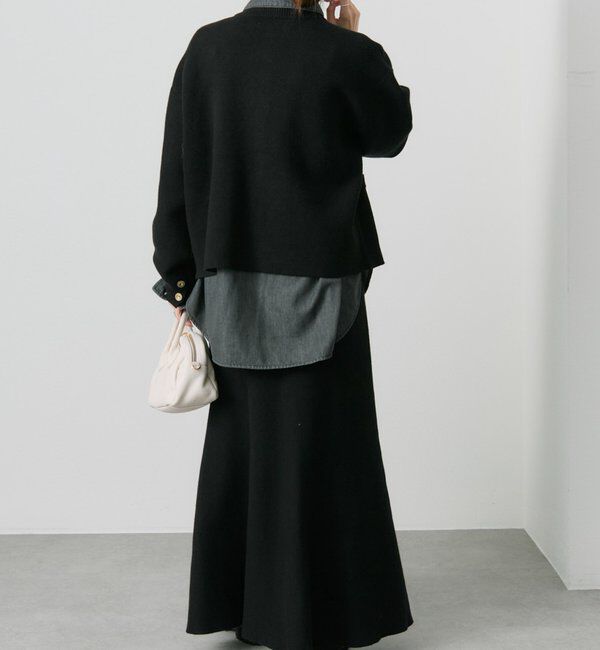  「【新色追加/リバイバル】ミラノリブニットスカート」|スカート|