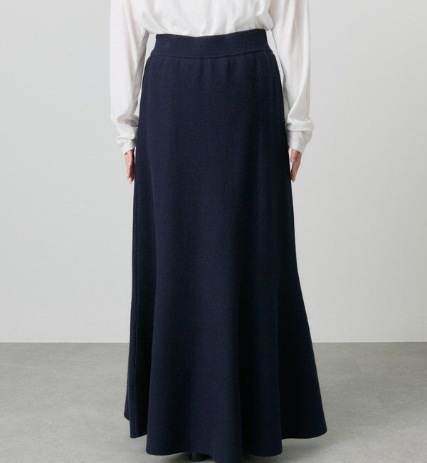  「【新色追加/リバイバル】ミラノリブニットスカート」|スカート|