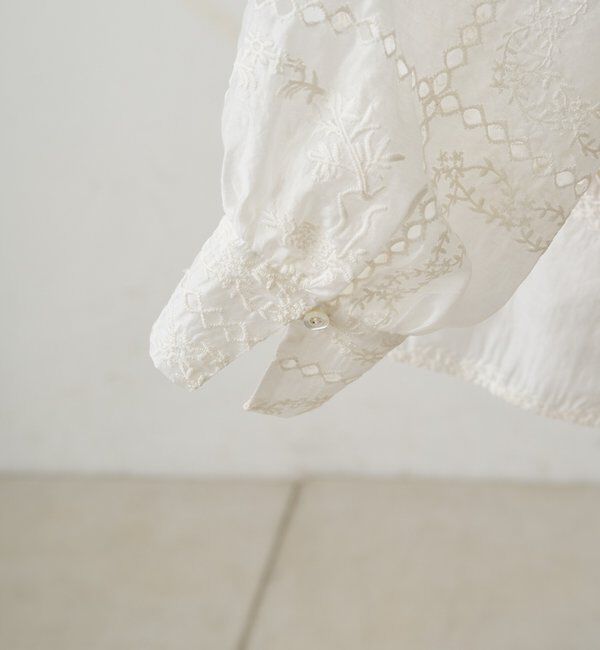  「パッチワーク刺繍レースブラウス」|シャツ・ブラウス|