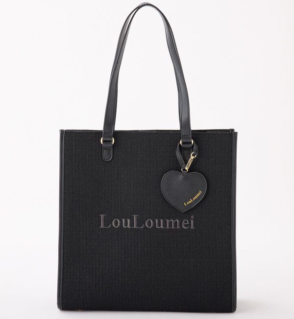  「【LouLoumei】8色展開／ハートチャーム付きトートバッグ／自立可能」|その他|