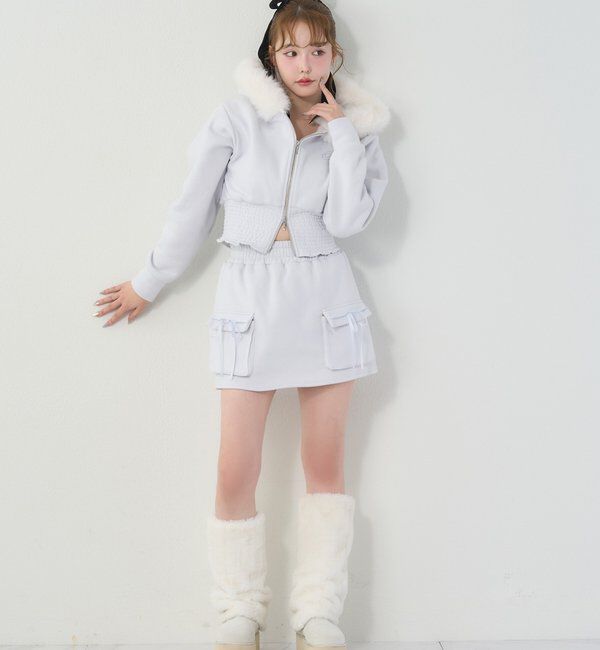  「【セットアップ可能】カットミニスカート」|スカート|