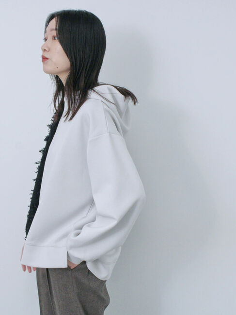 Samansa Mos2 blue「ダンボールパーカー」|Tシャツ・カットソー|