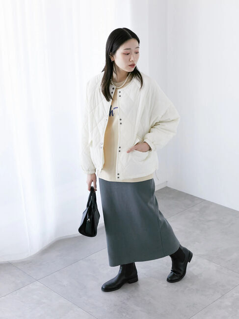 Samansa Mos2 blue「◎ニットタイトスカート」|スカート|