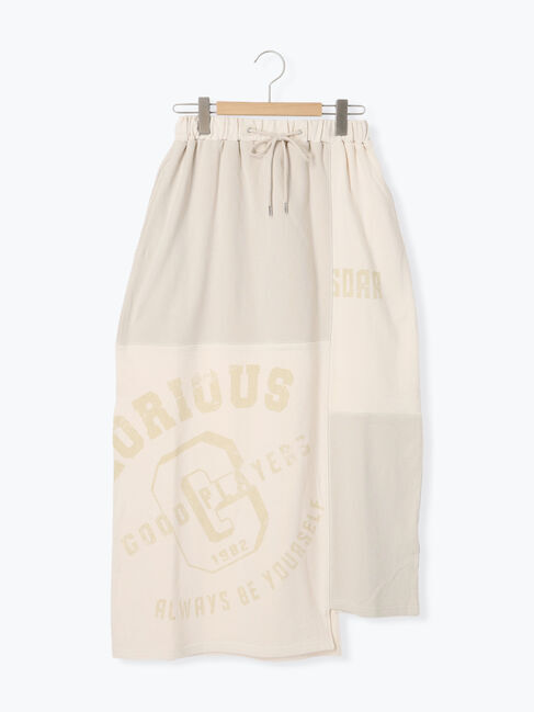 SM2「裏毛プリント配色アシメスカート」|スカート|