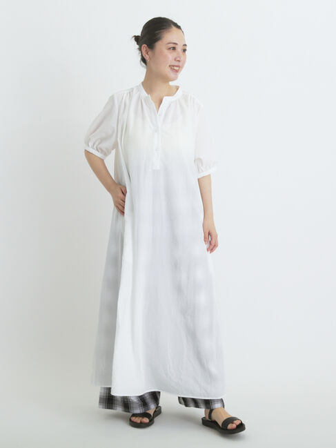 sm2rhythm「ワッシャーAラインワンピース」|ワンピース|オフホワイト