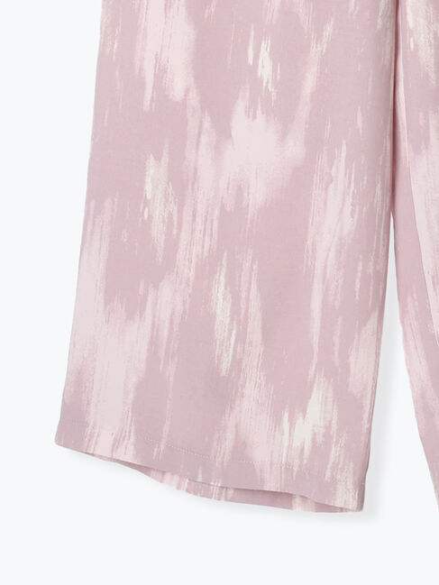 Samansa Mos2 blue「【接触冷感】水彩柄イージーパンツ」|その他|