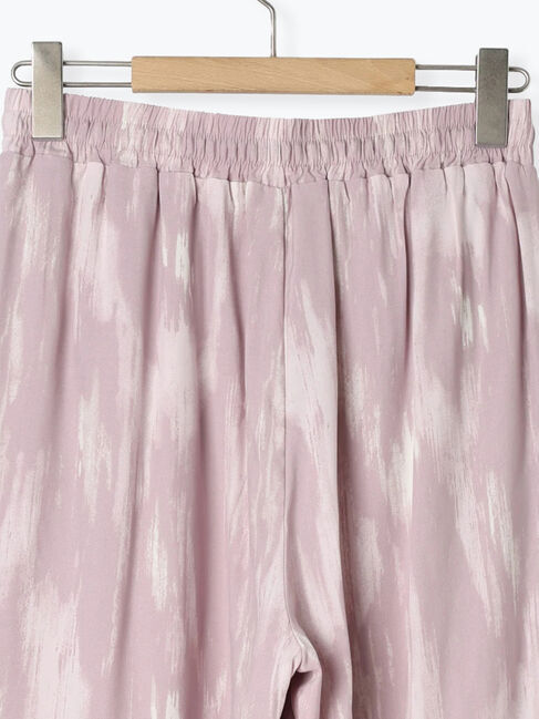 Samansa Mos2 blue「【接触冷感】水彩柄イージーパンツ」|その他|