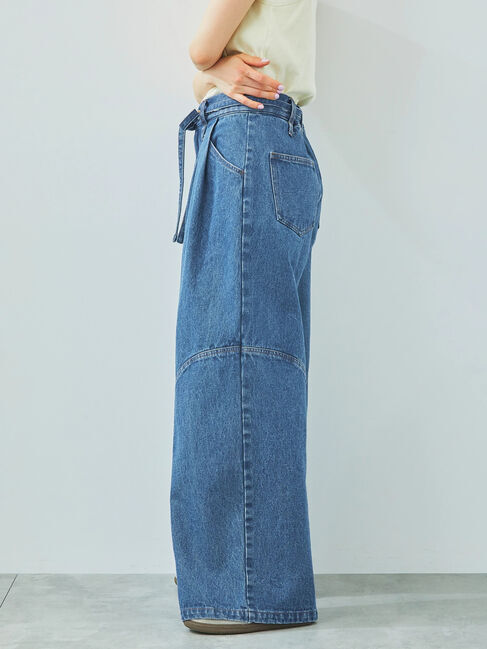 SM2「デニム/ツイル 切替ワイドパンツ」|その他|