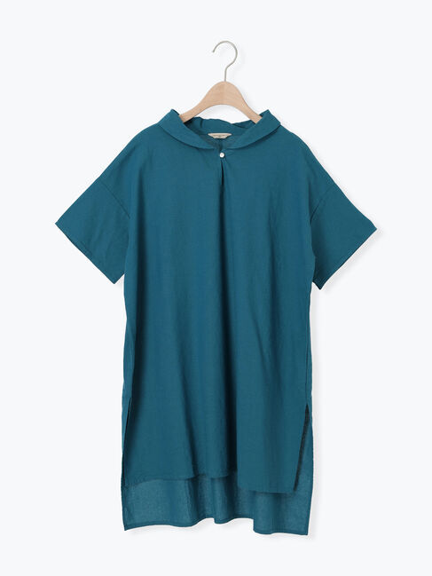 Samansa Mos2「【クールコットン】柄アソートスキッパーチュニック」|シャツ・ブラウス|