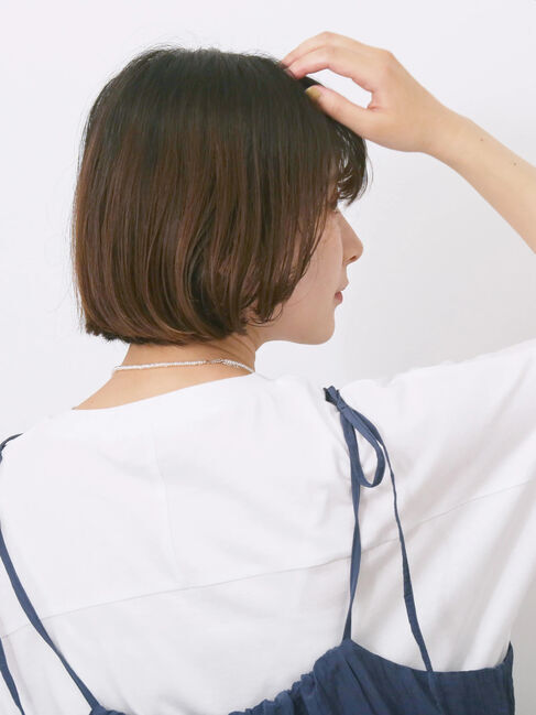 Samansa Mos2 blue「【USAコットン】アソートフレンチスリーブTシャツ」|Tシャツ・カットソー|