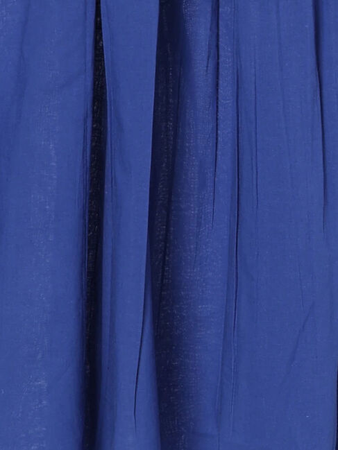 Samansa Mos2 blue「【Made in India】シャーリングノースリーブチュニック」|シャツ・ブラウス|