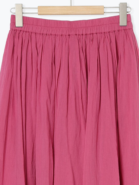 Samansa Mos2 blue「【Made in India】ボイルギャザースカート」|スカート|