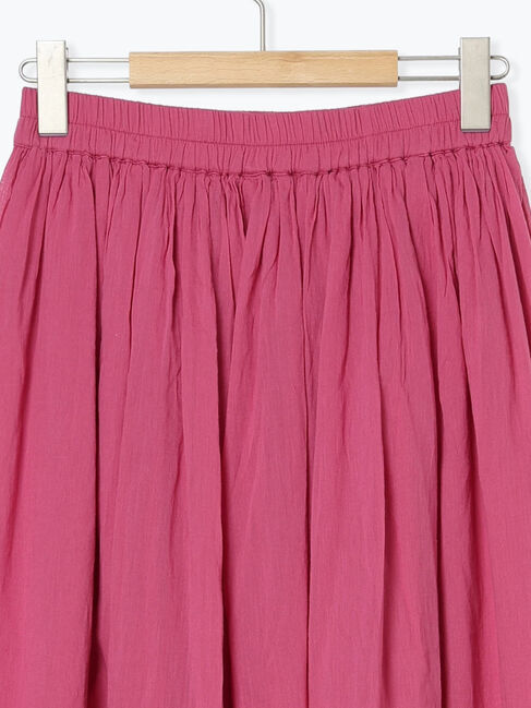 Samansa Mos2 blue「【Made in India】ボイルギャザースカート」|スカート|