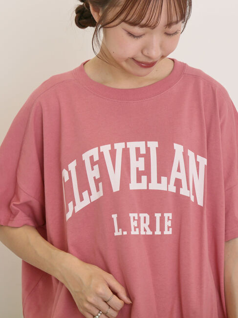 Samansa Mos2「ロゴアソートプリントゆるTシャツ」|Tシャツ・カットソー|