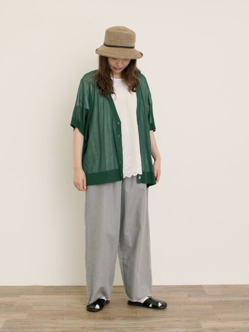 Samansa Mos2「【マシンウォッシャブル】ドルマンスリーブVネックカーディガン」|カーディガン|