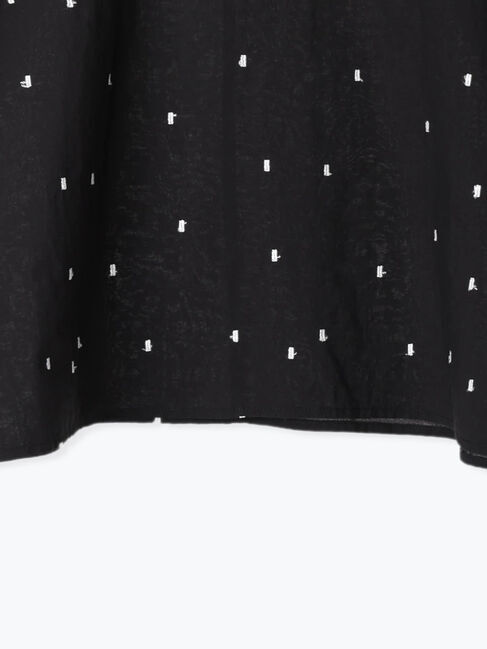 Samansa Mos2 blue「◎ドット刺繍ブラウス」|シャツ・ブラウス|