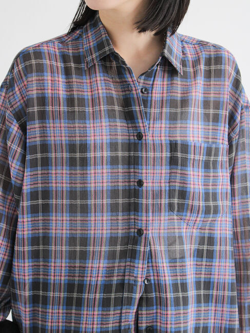 sm2rhythm「シアーチェックシャツ」|シャツ・ブラウス|