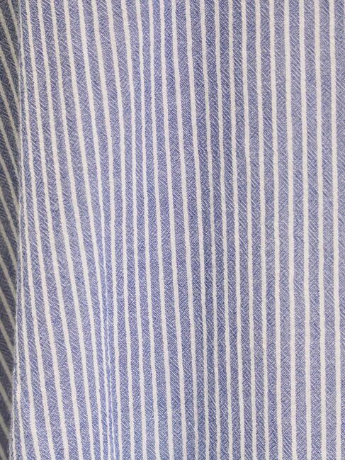 Samansa Mos2「柄アソート肩タックバンドカラーチュニック」|シャツ・ブラウス|