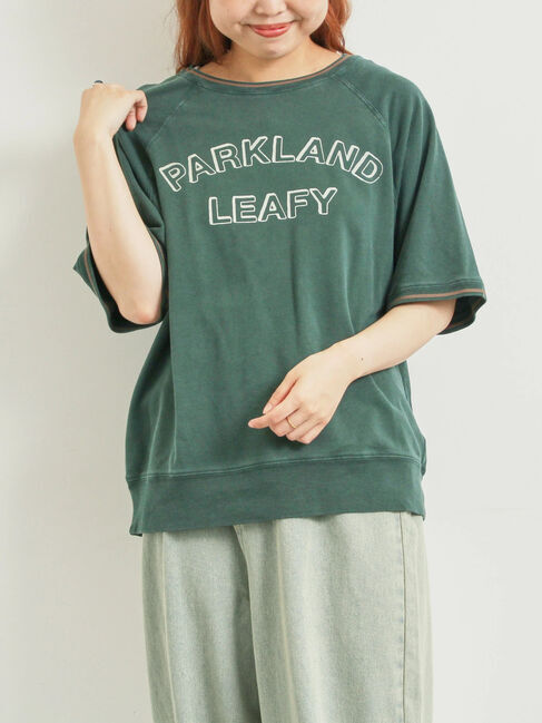 SM2「ミニ裏毛ライン入りロゴプリントカットソー」|Tシャツ・カットソー|グリーン