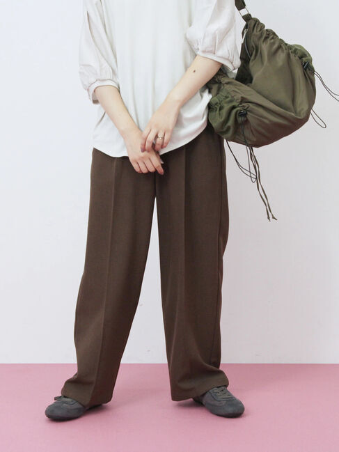 Samansa Mos2 blue「ナイロンシャーリングバッグ」|その他|