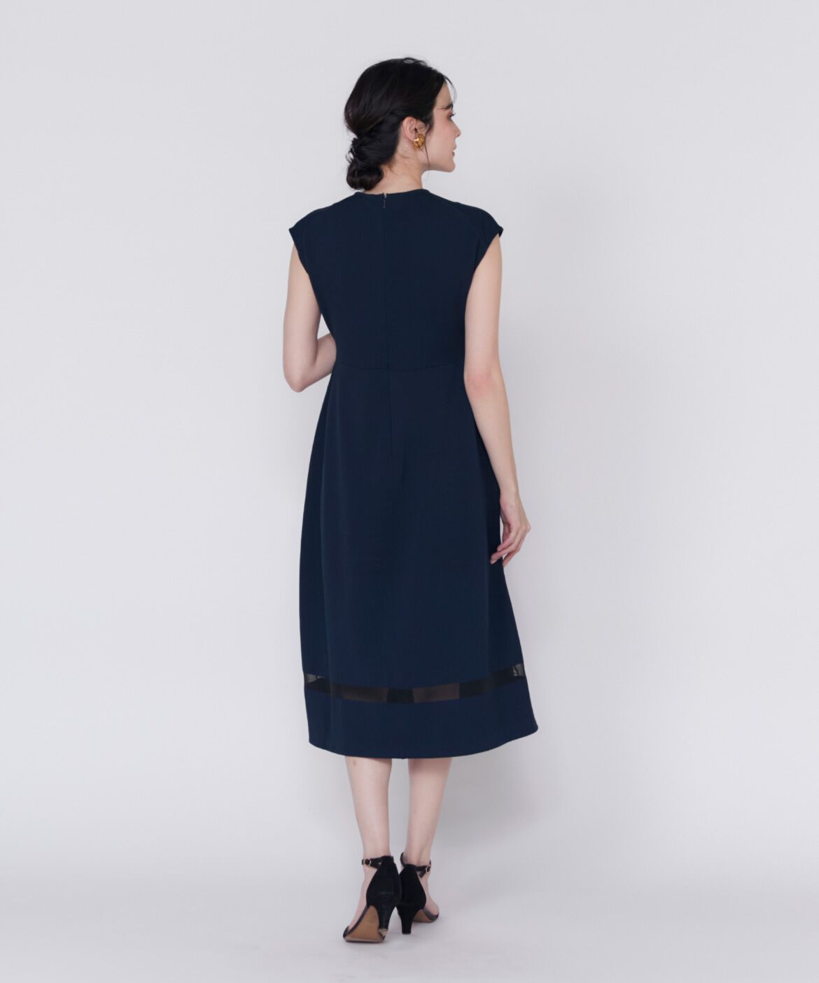 Maglie le cassetto「《M Maglie le cassetto》シアーラインニットワンピース」|ワンピース|