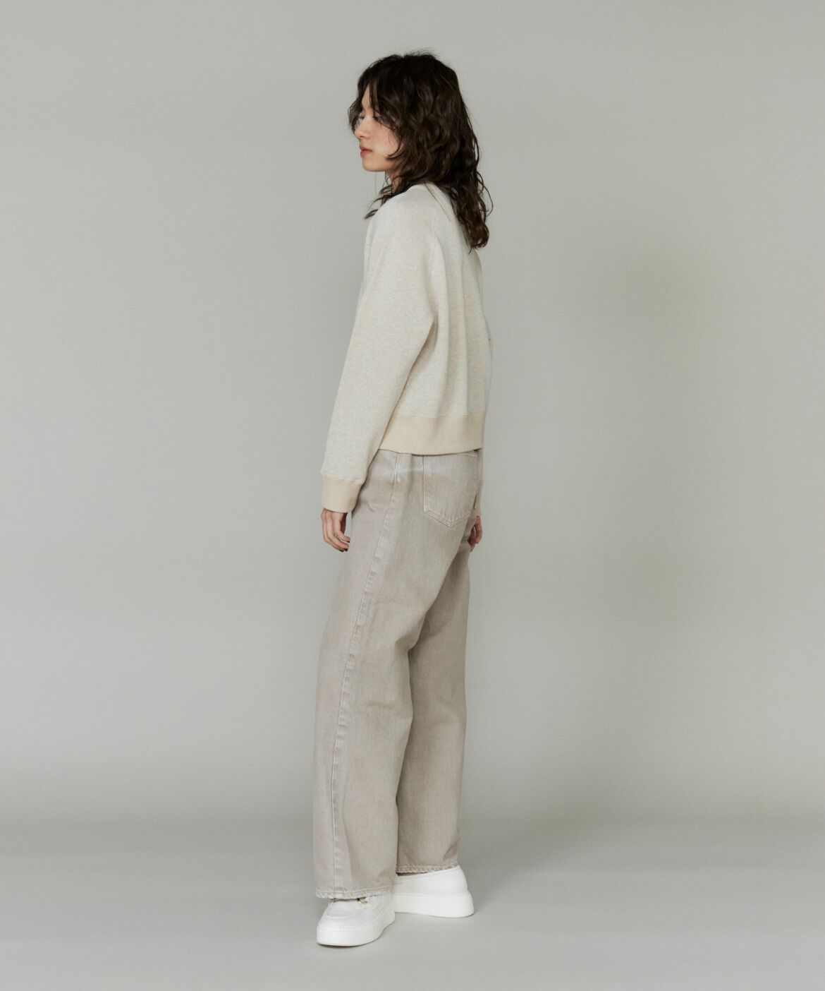 INED「ラメ裏毛プルオーバー《YVON》」|スウェット・ジャージ|