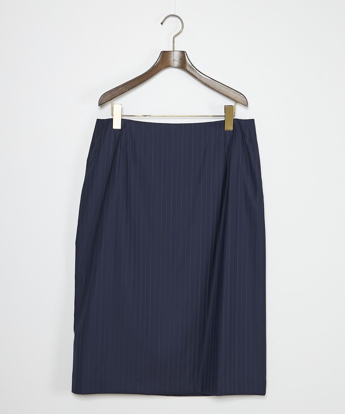 INED「《大きいサイズ》シルクウールタイトスカート《Loro Piana》」|タイト|